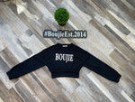 The Boujie Cropped Sweatshirt Black