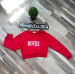 The Boujie Sweat Shirt - Red