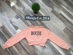 The Boujie Cropped Sweatshirt Mave
